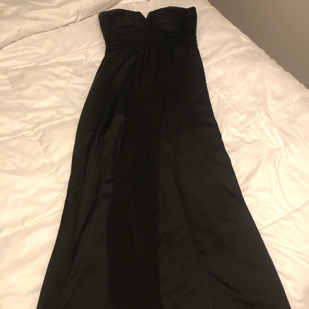 Black Formal Strapless Long Gown